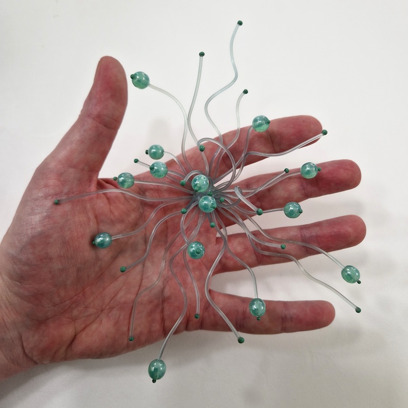 Teal Green Tendrils
