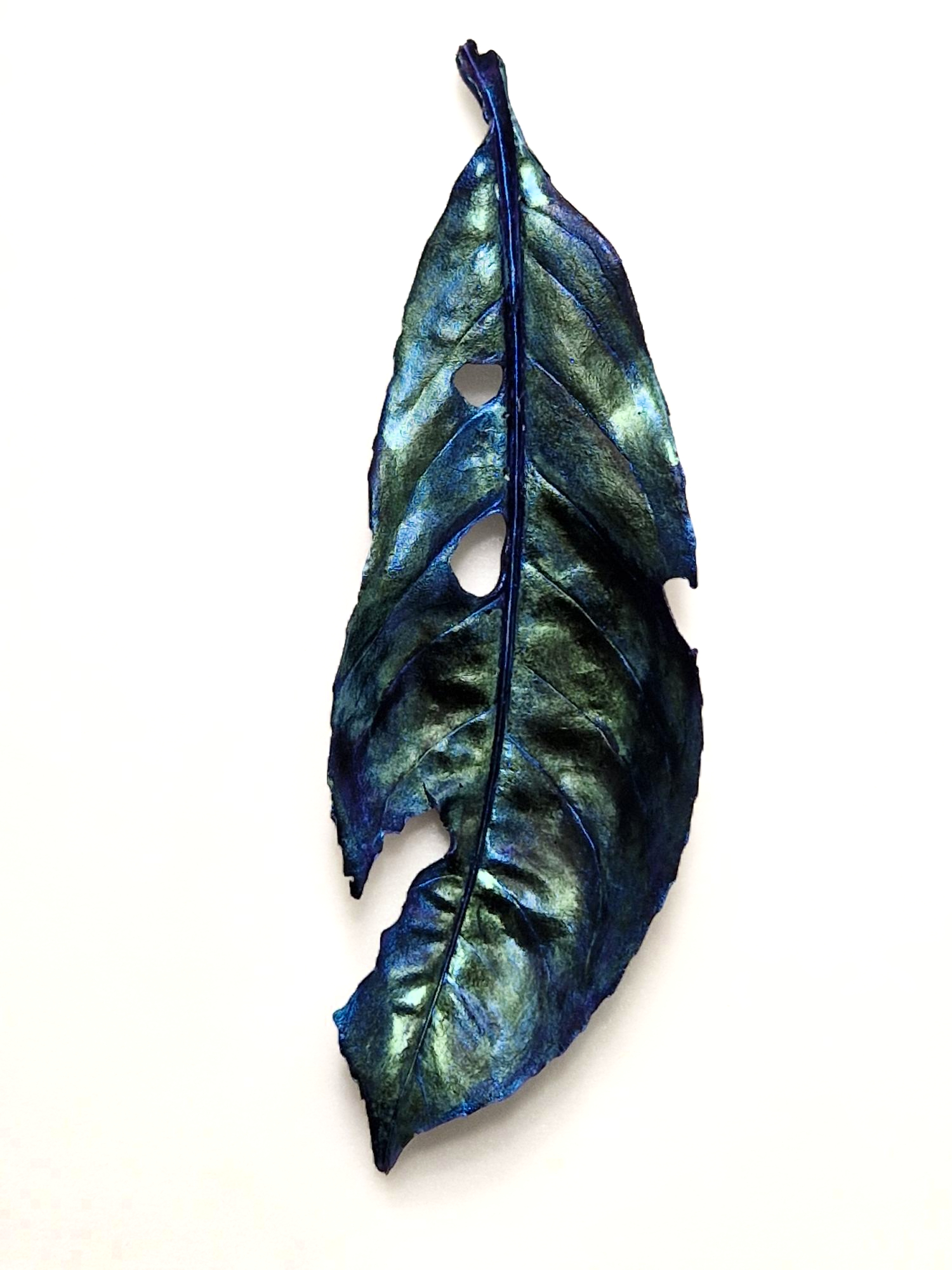 Distressed Cherry Laurel Leaf