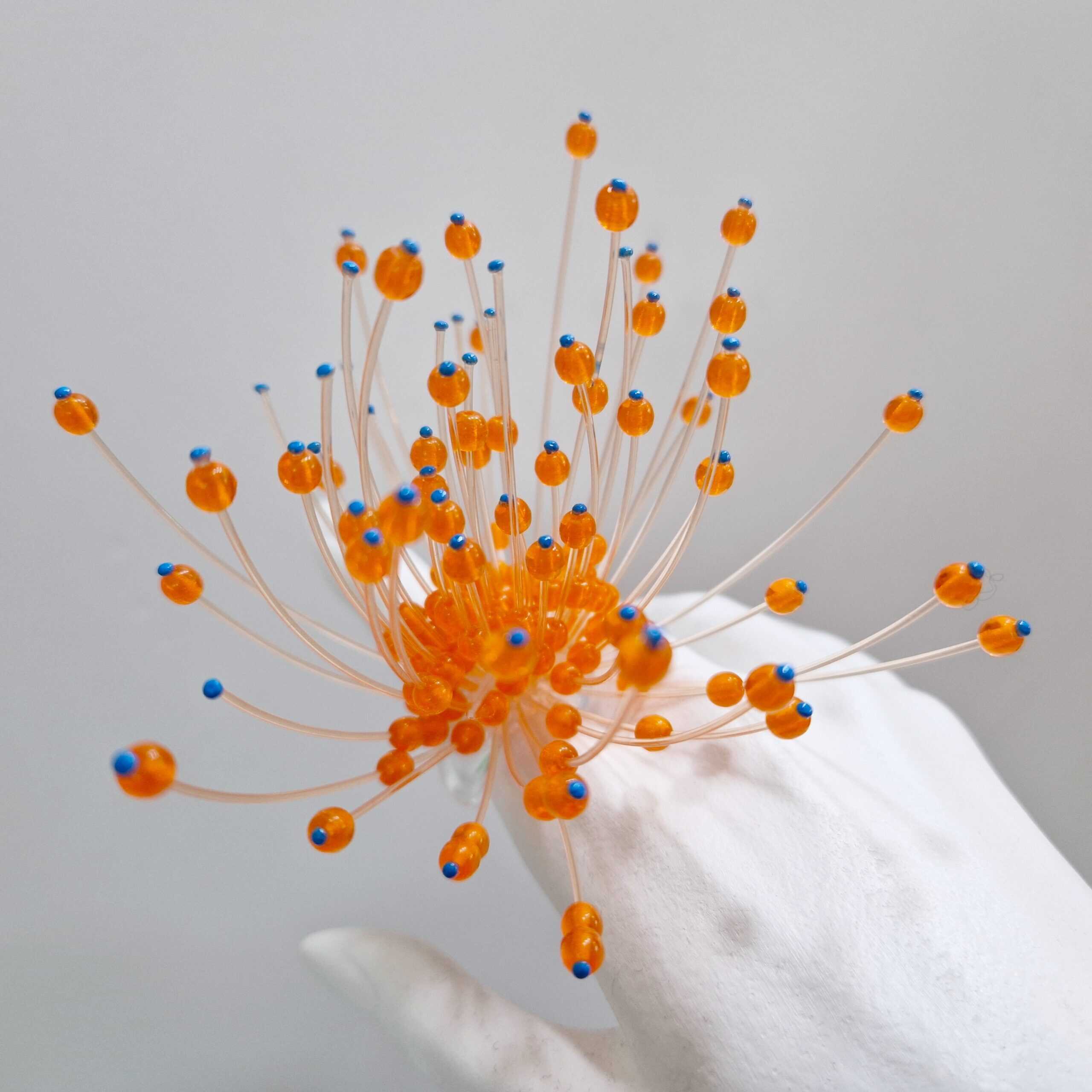 Orange/Blue Dewdrops